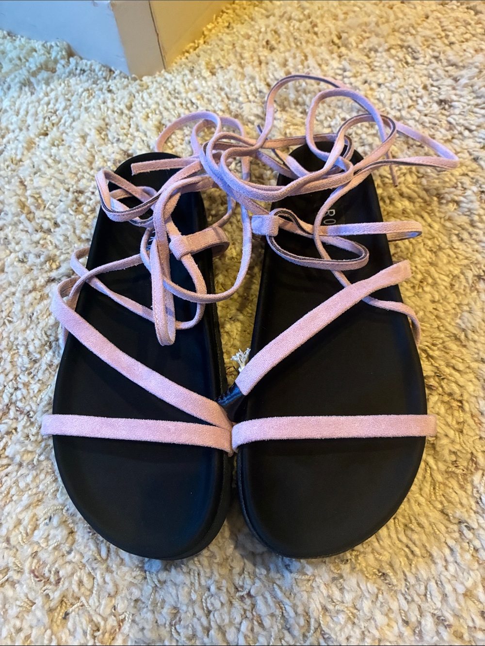 ROAM Suede Lace Up Sandal